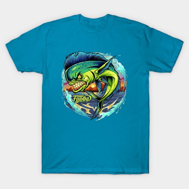 Angry Mahi-Mahi T-Shirt by FlylandDesigns